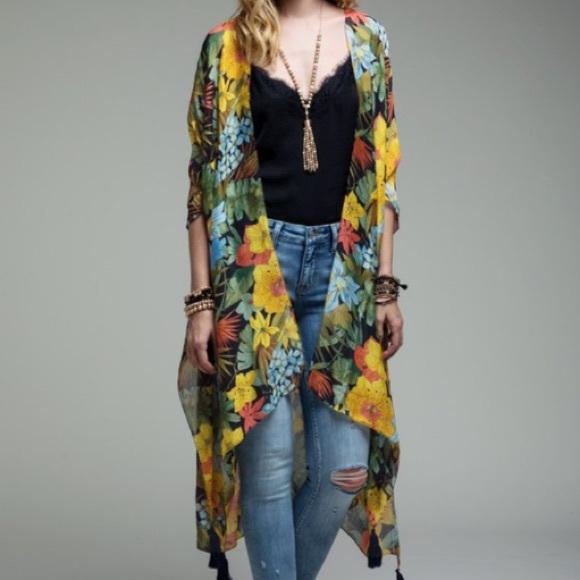 Daydream Floral Kimono NWT - Picture 4 of 11